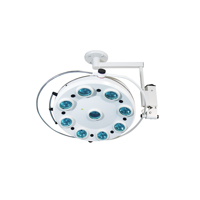Takmontert 9-hulls Halogen Shadowless Cold Light Kirurgisk Lampe Takmontert 9-hulls Halogen Shadowless Cold Light Kirurgisk Lampe